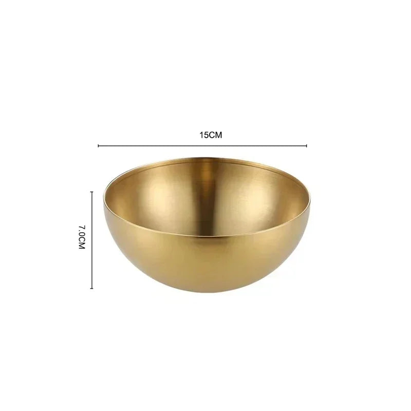 Bol en Acier Inoxydable 304 - Élégant de 15 cm de diamètre pour une décoration moderne