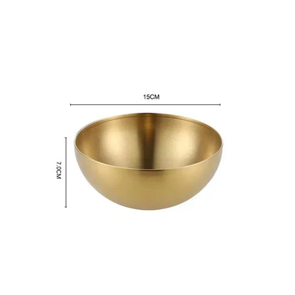 Bol en Acier Inoxydable 304 - Élégant de 15 cm de diamètre pour une décoration moderne