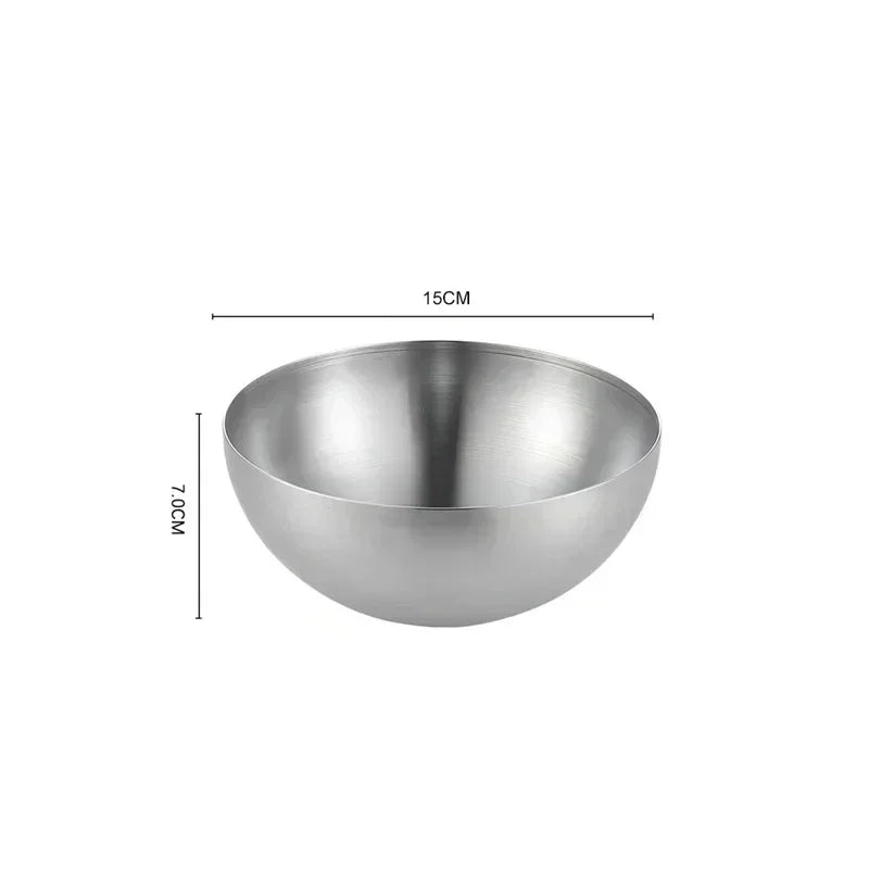Bol en Acier Inoxydable 304 - Élégant de 15 cm de diamètre, parfait pour la cuisine moderne