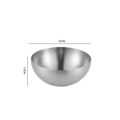 Bol en Acier Inoxydable 304 - Élégant de 15 cm de diamètre, parfait pour la cuisine moderne