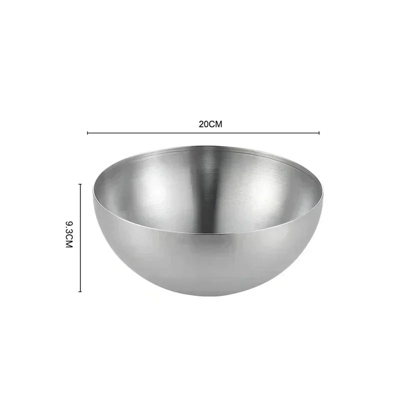 Bol en Acier Inoxydable 304 - Élégant de 20 cm, parfait pour la cuisine moderne