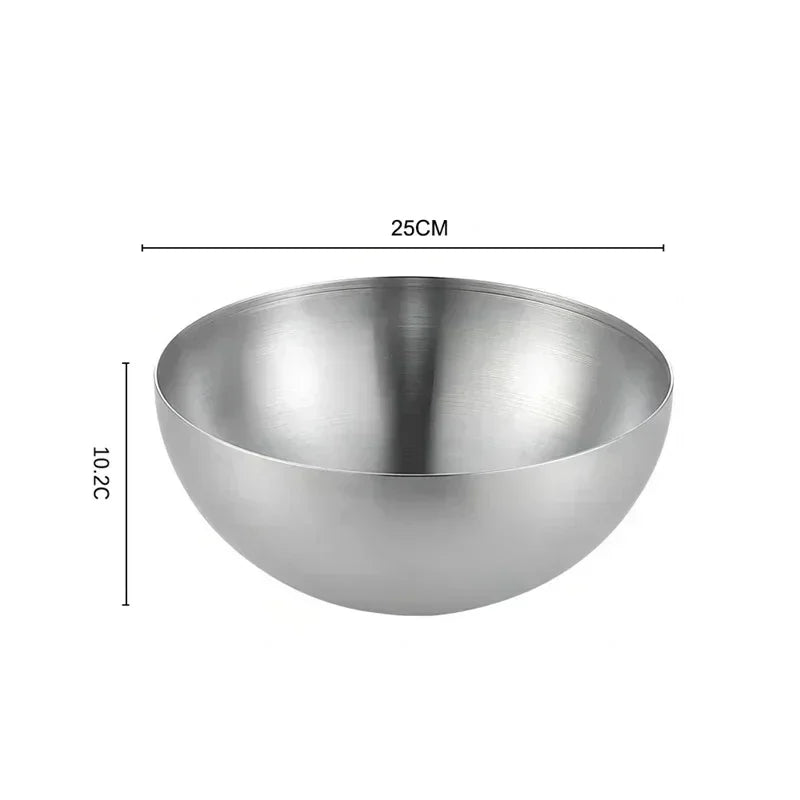 Bol en Acier Inoxydable 304 - Élégant de 25 cm pour la cuisine moderne