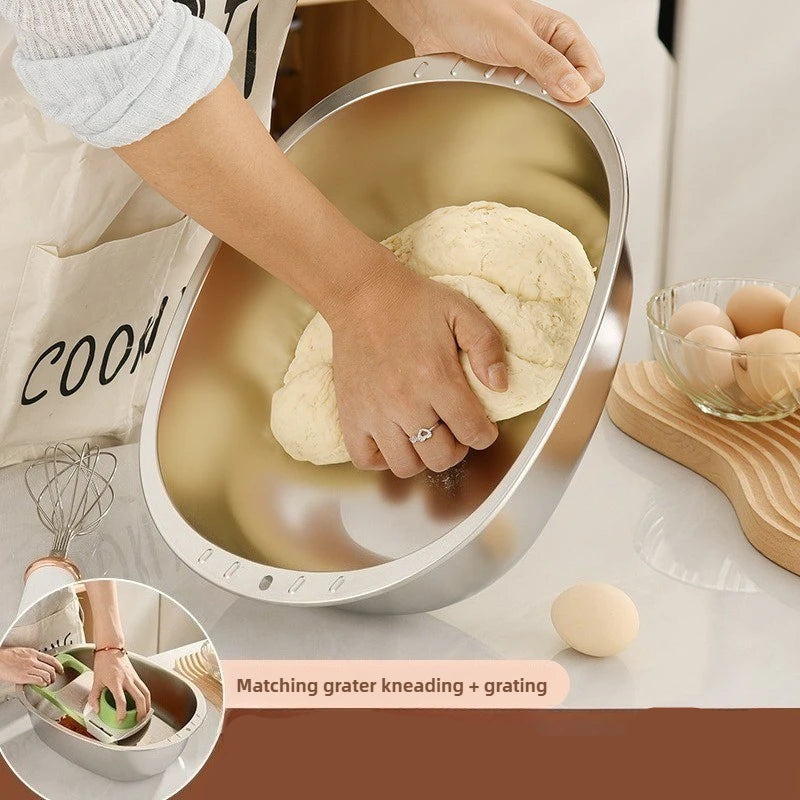 Bol Inox Cuisine 2,5 kg – Mélange, Pétrissage pour la préparation de pâtes et de mélanges culinaires
