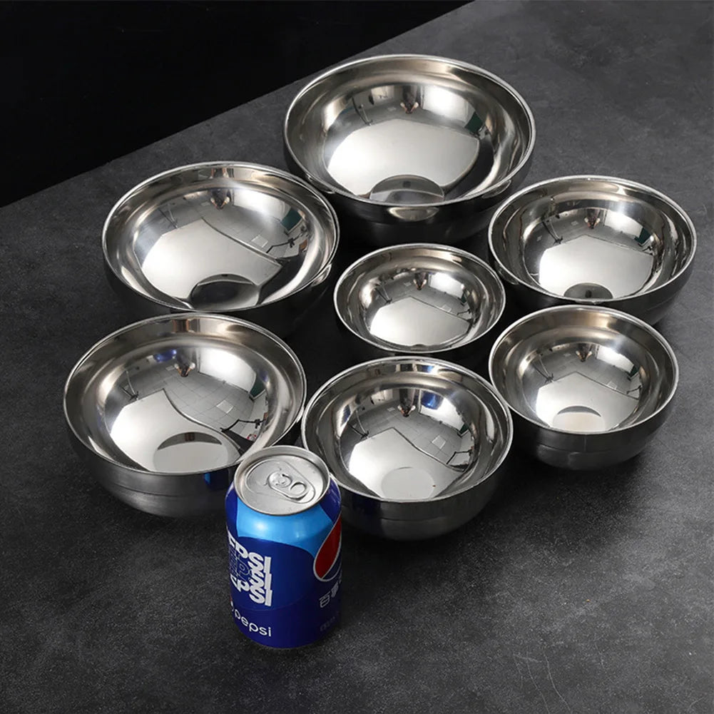 Bol Inox Cuisine – Résistant, Léger, Plusieurs Tailles ensemble de bols en acier inoxydable pour cuisine