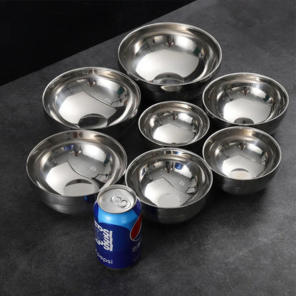 Bol Inox Cuisine – Résistant, Léger, Plusieurs Tailles ensemble de bols en acier inoxydable pour cuisine
