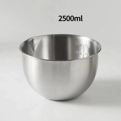Bol à Mélanger en Acier Inoxydable de 2500ml, idéal pour la cuisine et la préparation des aliments