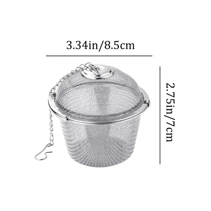 Boule à Thé Inox Multifonction – Infuseur Thé & Épices avec chaîne pour une infusion facile