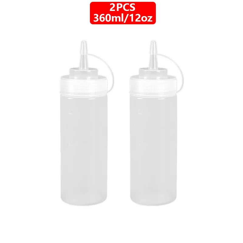 Bouteilles à Sauce Squeeze Réutilisables de 360 à 720 ml, idéal pour condimenter et doser facilement