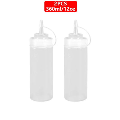 Bouteilles à Sauce Squeeze Réutilisables de 360 à 720 ml, idéal pour condimenter et doser facilement