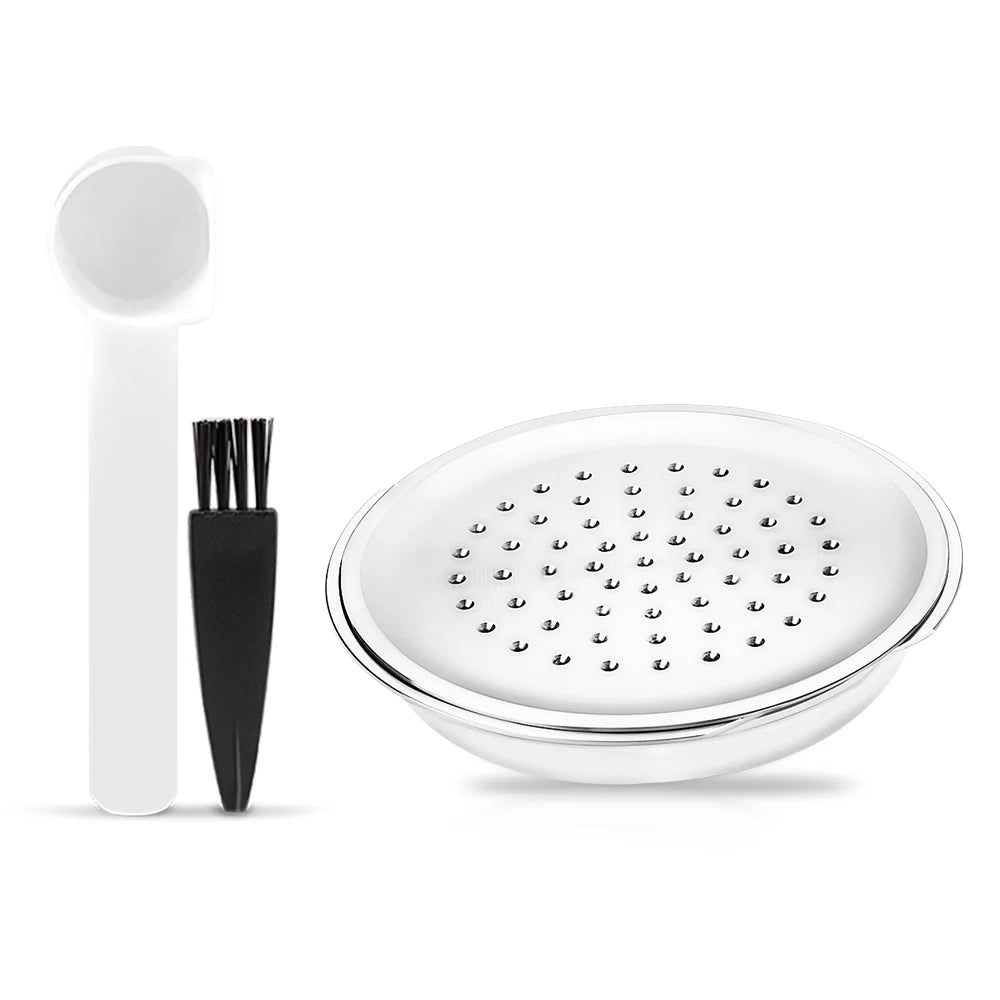 Capsule Réutilisable Senseo – Café Écologique et Économique Ustensile de chef avec cuillère et brosse de nettoyage