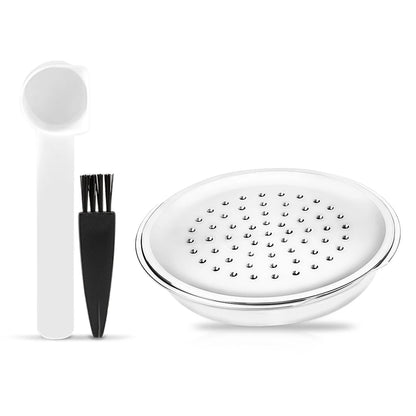Capsule Réutilisable Senseo – Café Écologique et Économique Ustensile de chef avec cuillère et brosse de nettoyage