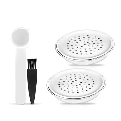 Capsules réutilisables Senseo avec cuillère doseuse et brosse de nettoyage pour café écologique et économique