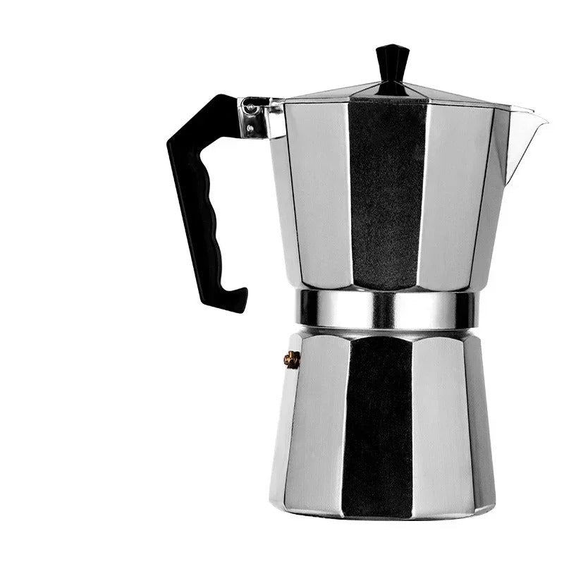 Cafetière Italienne en Aluminium pour Gazinière avec un design élégant et une poignée ergonomique