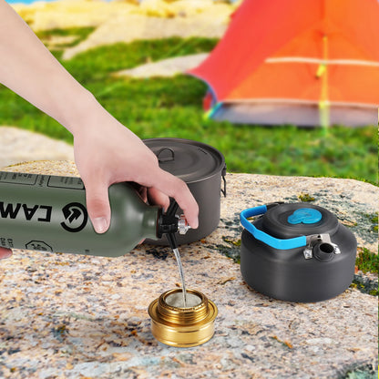Bouteille Carburant Liquide 0,5L & 1L – Réchaud Outdoor utilisée pour remplir un réchaud de camping en plein air