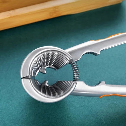Casse-Noix à Ressort en aluminium pour ouvrir facilement Noix, Noisettes et Amandes avec des poignées ergonomiques