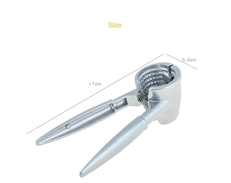 Casse-noix métal multifonction antidérapant robuste avec dimensions de 17 cm et 5,3 cm pour une utilisation efficace