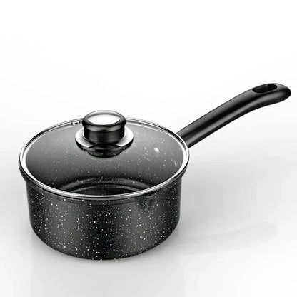 Casserole antiadhésive avec ou sans couvercle – Compatible gaz et induction, idéale pour cuisiner facilement.