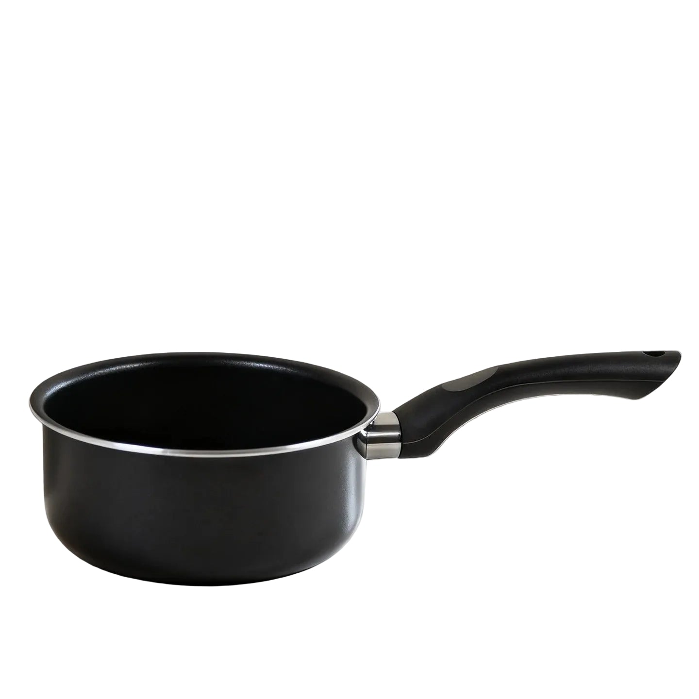 Casserole antiadhésive compacte avec poignée résistante à la chaleur, idéale pour la cuisson quotidienne.