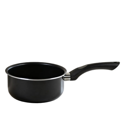 Casserole antiadhésive compacte avec poignée résistante à la chaleur, idéale pour la cuisson quotidienne.