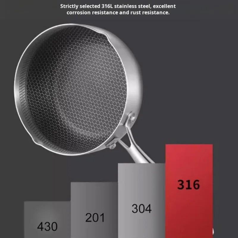 Casserole Inox 316 Sans Revêtement en acier inoxydable 316L avec haute résistance à la corrosion