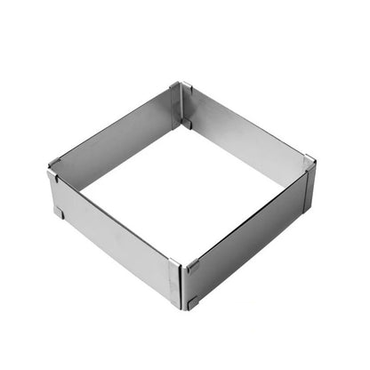Cercle à Gâteau Réglable Inox – Rond ou Carré pour la pâtisserie professionnelle et la cuisson maison