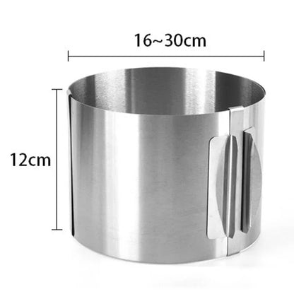 Cercle à Mousse Réglable en Inox – 6 à 30 cm pour pâtisserie avec dimensions précises