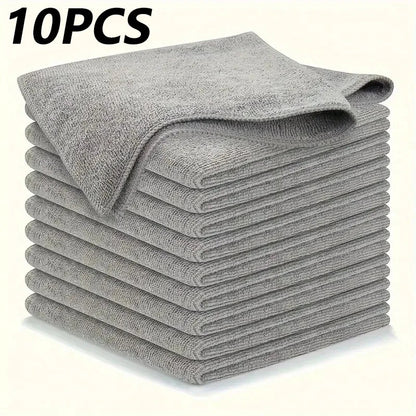 Chiffons Microfibre Réutilisables – Cuisine & Maison, paquets de 10 pièces pour nettoyer efficacement