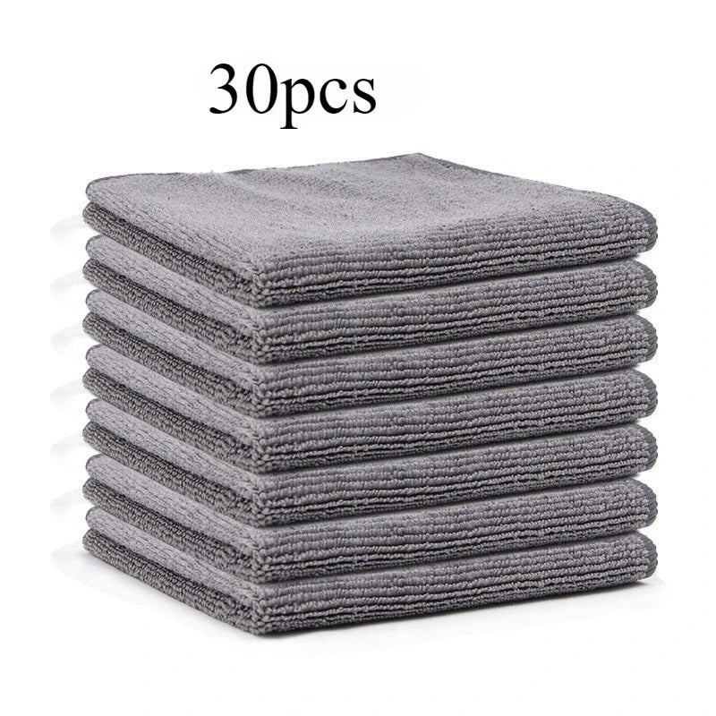 Lot de 30 Chiffons Microfibre Réutilisables – Cuisine & Maison pour un nettoyage efficace