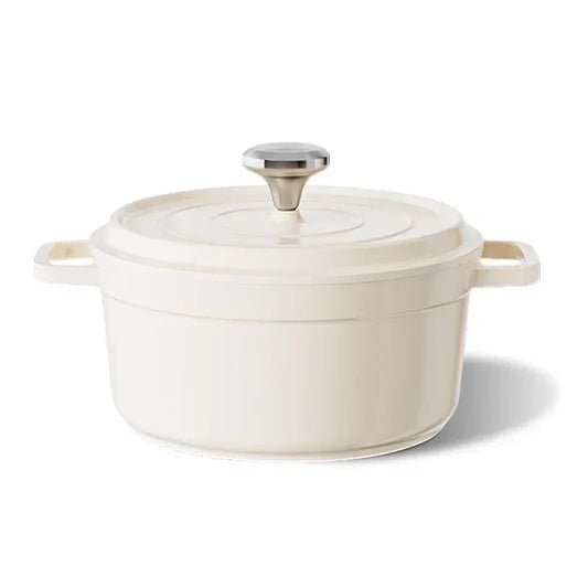 Cocotte 20 cm – Aluminium & Céramique – Tous Feux Dont Induction avec couvercle en acier inoxydable