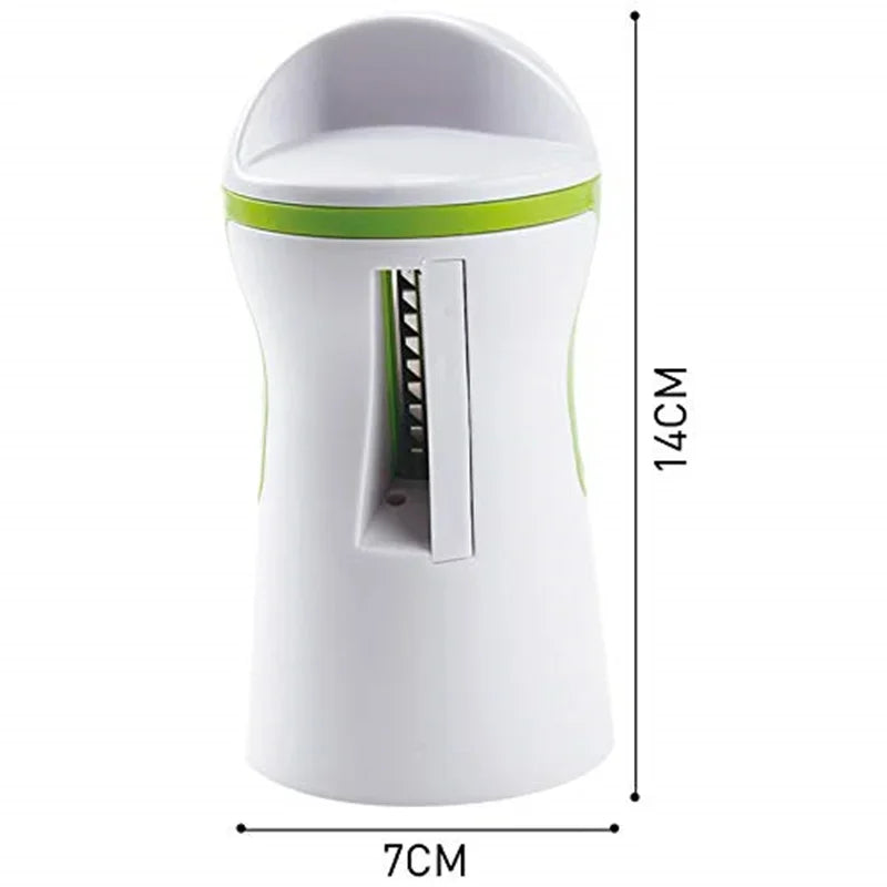 Coupe-Légumes Spirale Inox – Trancheur Multifonction pratique en plastique avec différents embouts de coupe