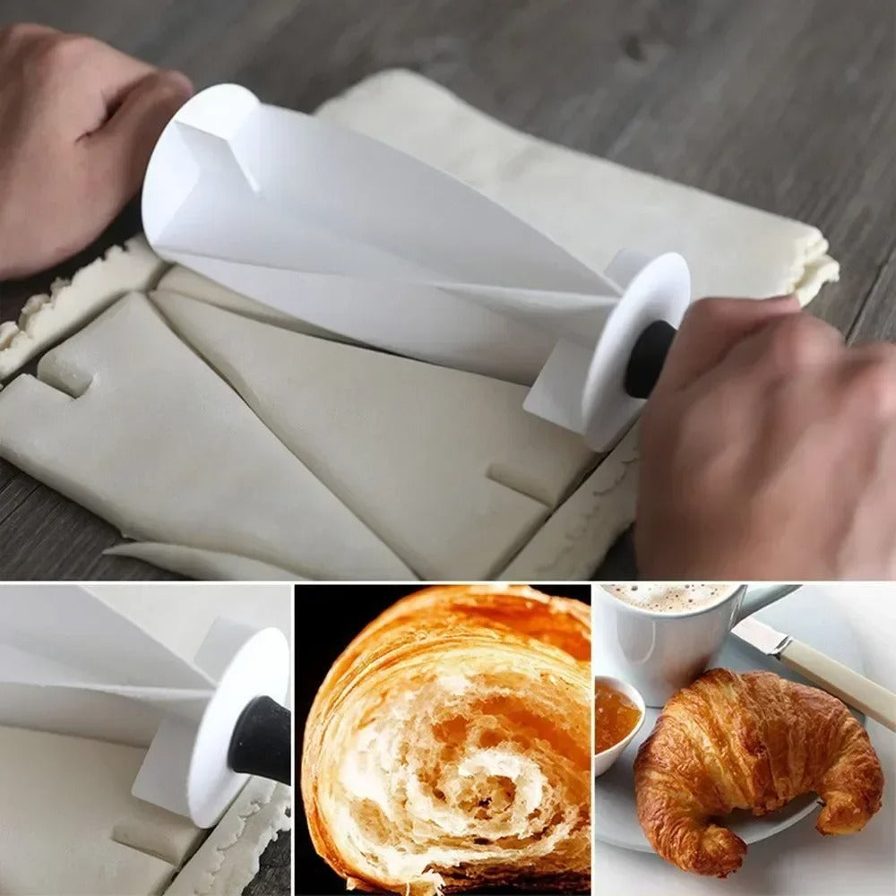 Coupe-Pâte à Croissants – Rouleau de Découpe utilisé pour préparer des pâtes feuilletées pour croissants