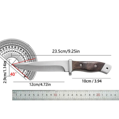 Couteau de Cuisine Forgé 14 cm – Acier 4CR13 – Lame Affûtée Haute Performance avec dimensions précises