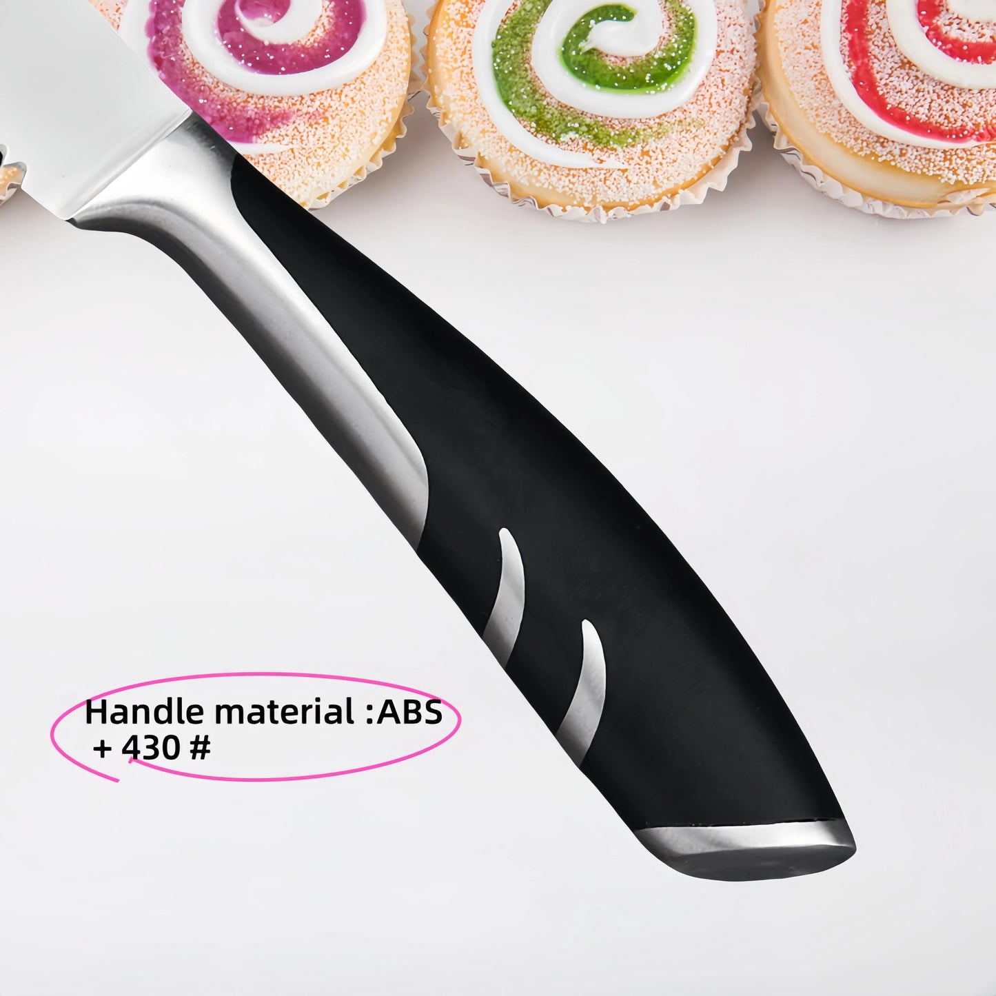 Couteaux & Fourchettes Inox Lames Tranchantes Ergonomiques avec poignée en ABS pour une utilisation facile en cuisine