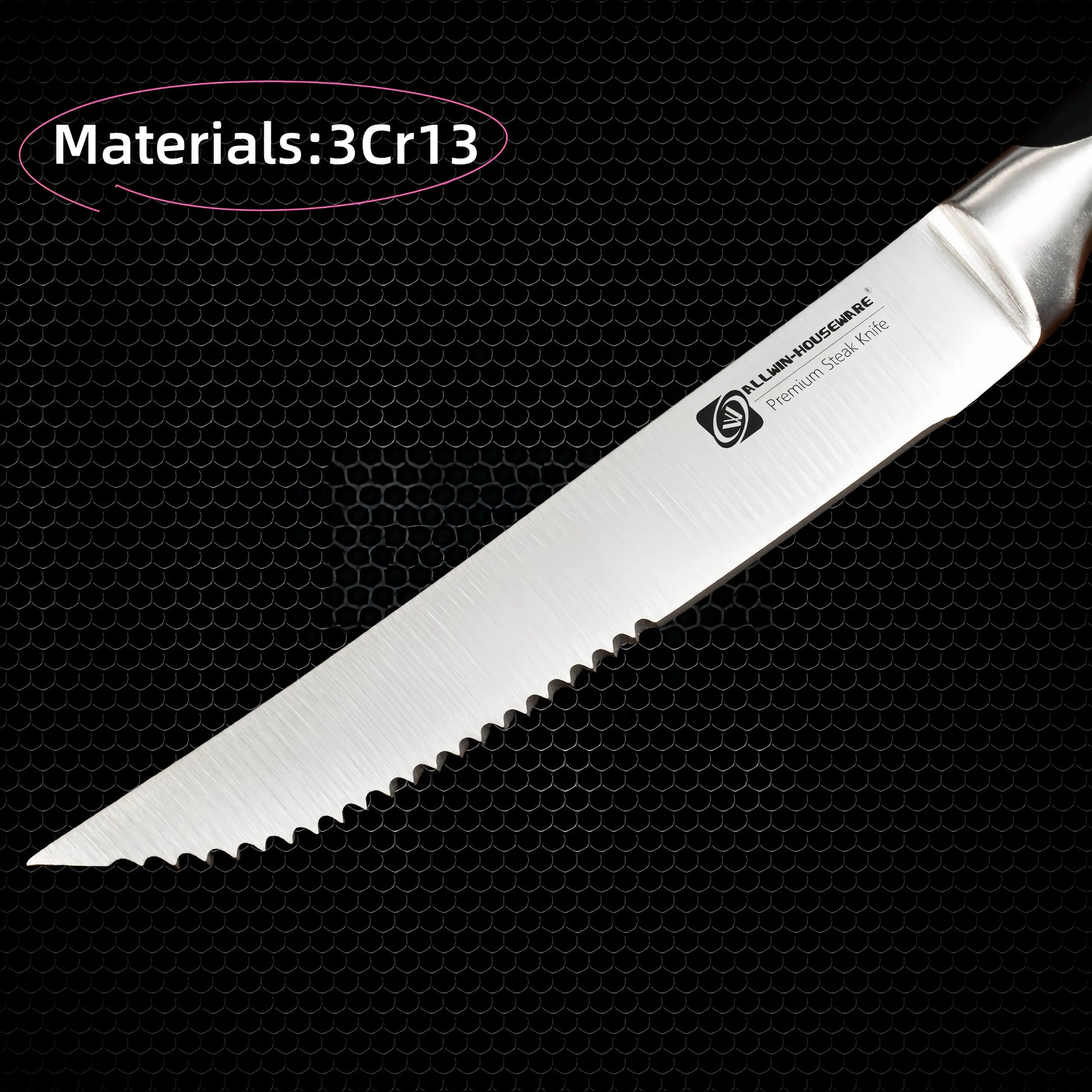 Couteaux & Fourchettes Inox Lames Tranchantes Ergonomiques avec lame en acier 3Cr13 pour une coupe précise