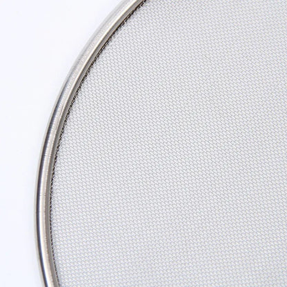Couvercle Anti-Projections Inox – 21 à 33 cm de Ustensile de chef avec maille fine et cadre en acier inoxydable