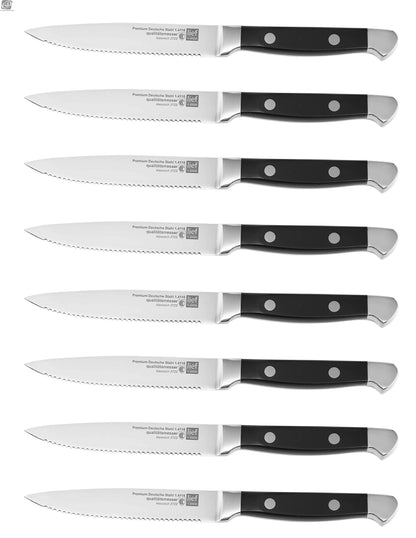 Ensemble de couteaux de cuisine en acier inoxydable, impeccables et robustes, parfaits pour les couverts élégants choix couteaux, fourchettes ou cuillères.