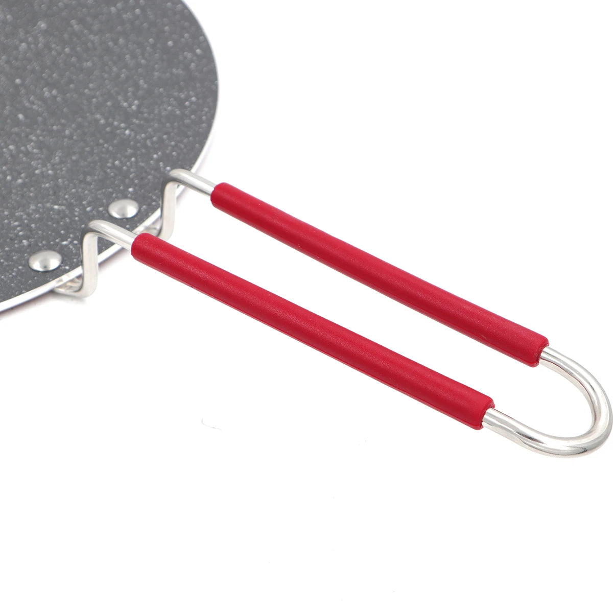 Poignée rouge de la Crêpière Antiadhésive 34 cm en Aluminium – Compatible Gaz de Ustensile de chef