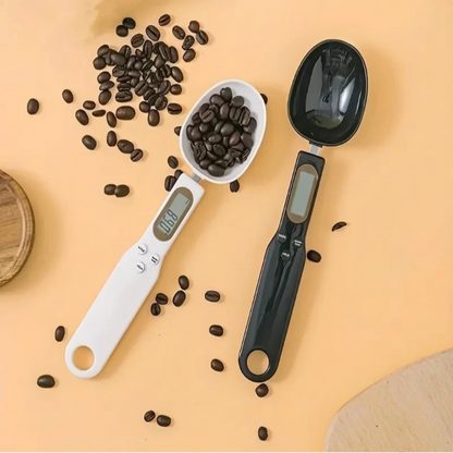 Cuillère Balance Électronique 500 g – Écran LCD avec des grains de café pour une mesure précise des ingrédients