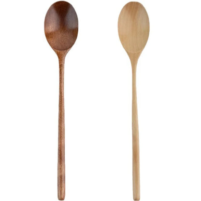 Cuillères en bois Phoebe ustensile cuisine 23,5 cm, idéales pour mélanger et servir vos plats.