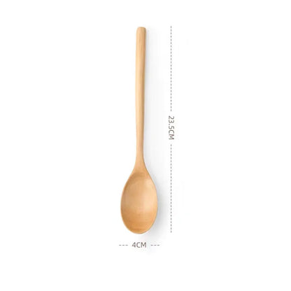 Cuillère en Bois Phoebe Ustensile Cuisine 23,5 cm, idéale pour la cuisson et le service des plats.