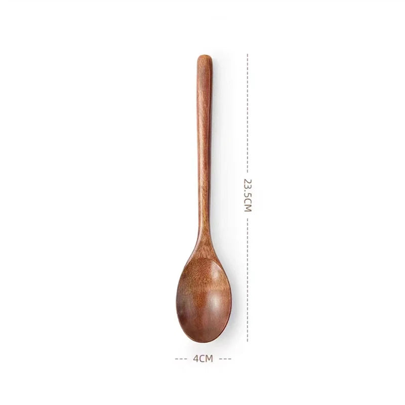 Cuillère en Bois Phoebe Ustensile Cuisine 23,5 cm au design élégant et mesure précise