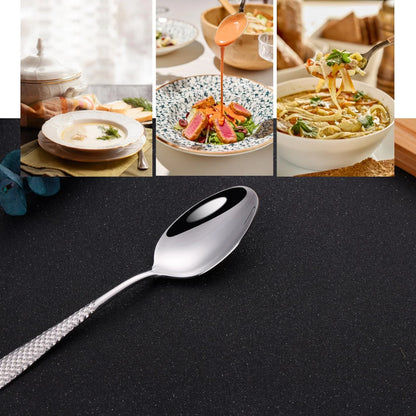 Cuillères à Soupe Luxe Royal en acier inoxydable pour un service élégant de soupes et plats raffinés