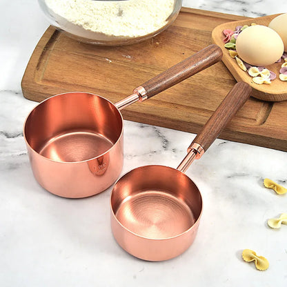Cuillères doseuses Inox bois avec manches en bois pour une mesure précise en cuisine