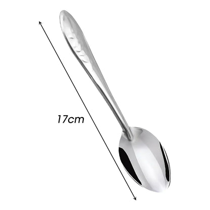 Cuillères Inox – Set 5 ou 10 pièces élégantes avec une longueur de 17 cm, parfaites pour un usage quotidien