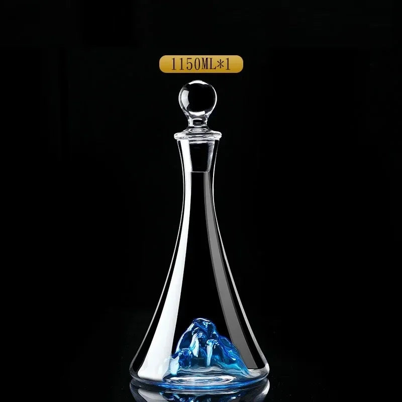 Décanteur à Vin en Verre – Carafe Œnologie Éco-Responsable avec design élégant et capacité de 1150 ml