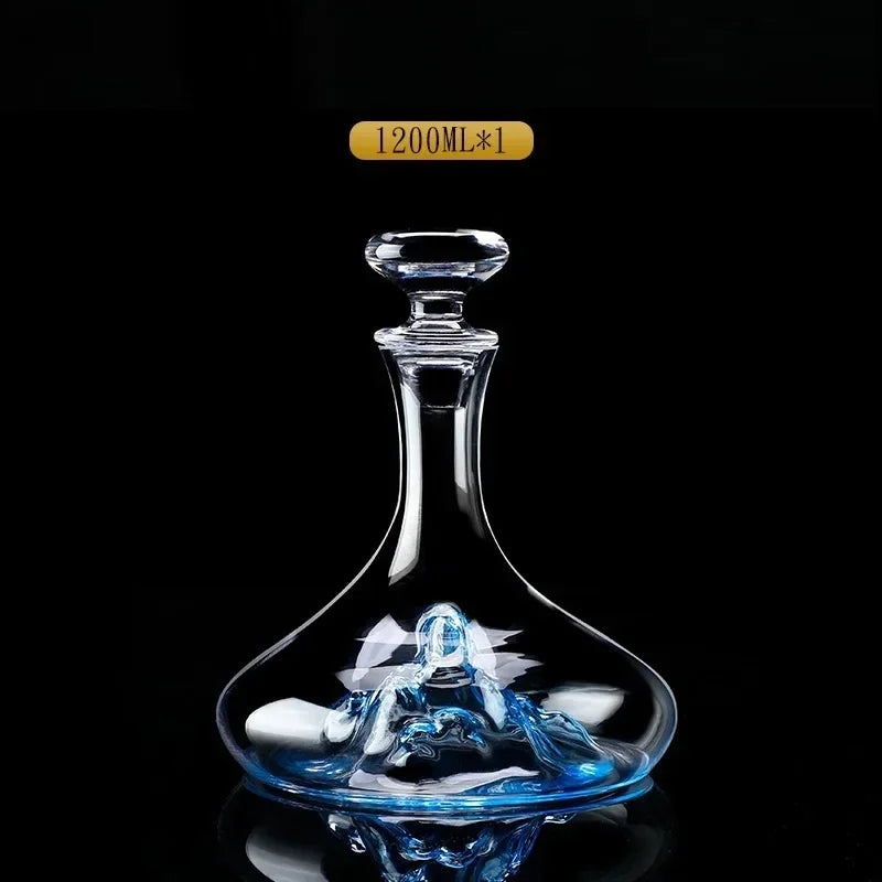 Décanteur à Vin en Verre – Carafe Œnologie Éco-Responsable de 1200ML avec design élégant