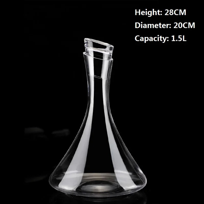 Décanteur à Vin en Verre – Carafe Œnologie Éco-Responsable de 1,5L avec design élégant