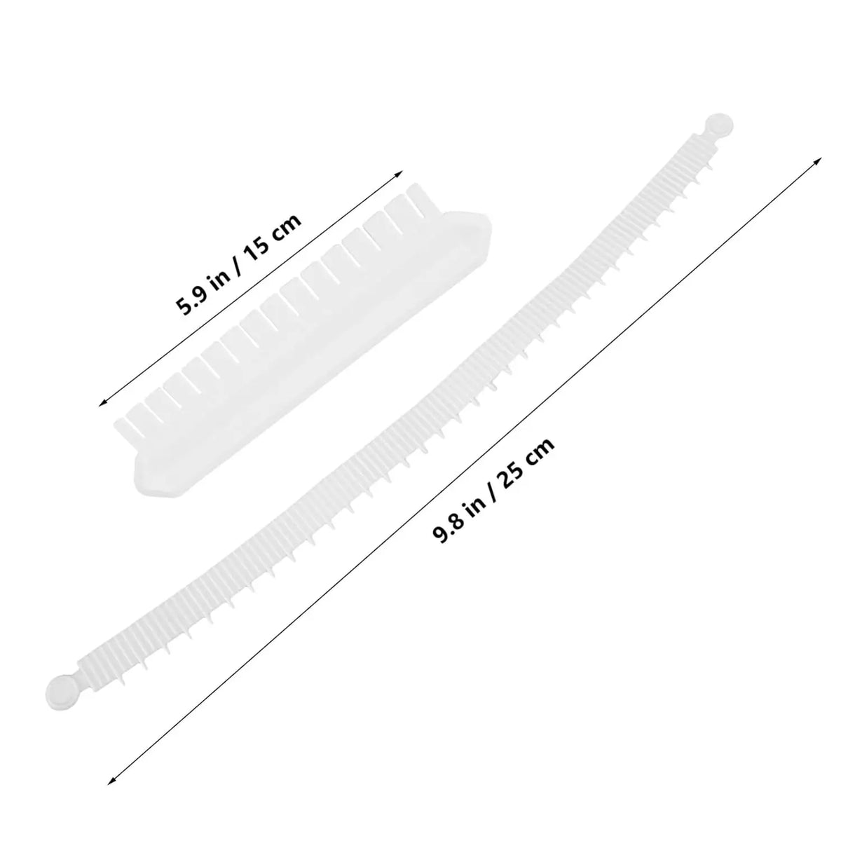 Règle de décoration en dentelle pour créer des motifs sur les gâteaux avec des dimensions de 15 cm et 25 cm