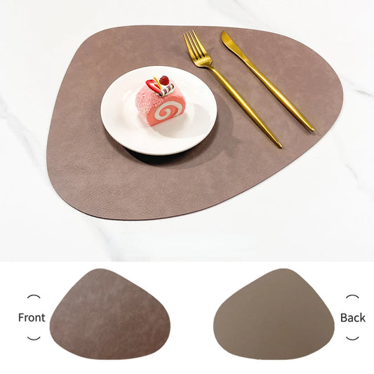 Dessous de Table Nordiques en Simili Cuir – Lot de 4 avec design élégant pour un cadre moderne