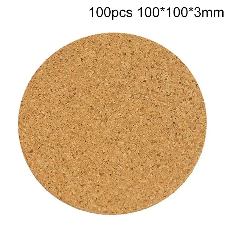Dessous de Verre en Liège Naturel rond de 100mm pour protéger vos surfaces de boissons